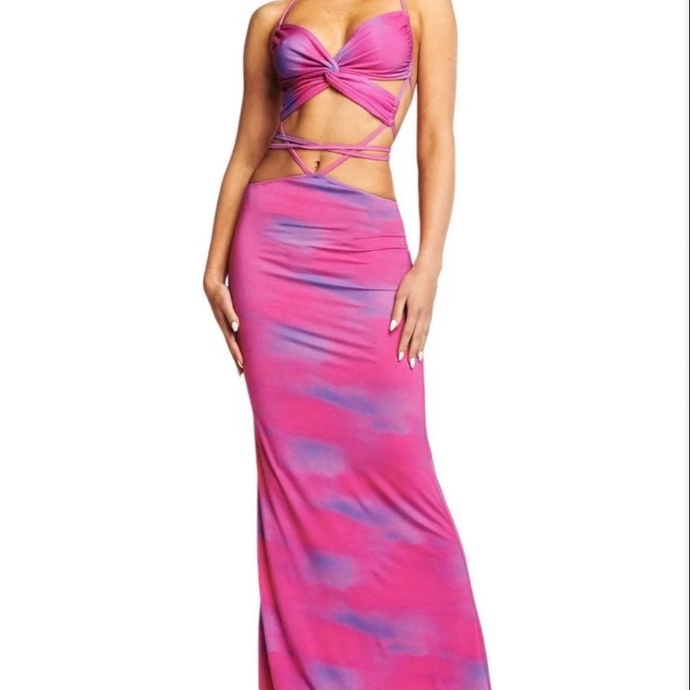 COPY - I am Gia karlie cloud print dress